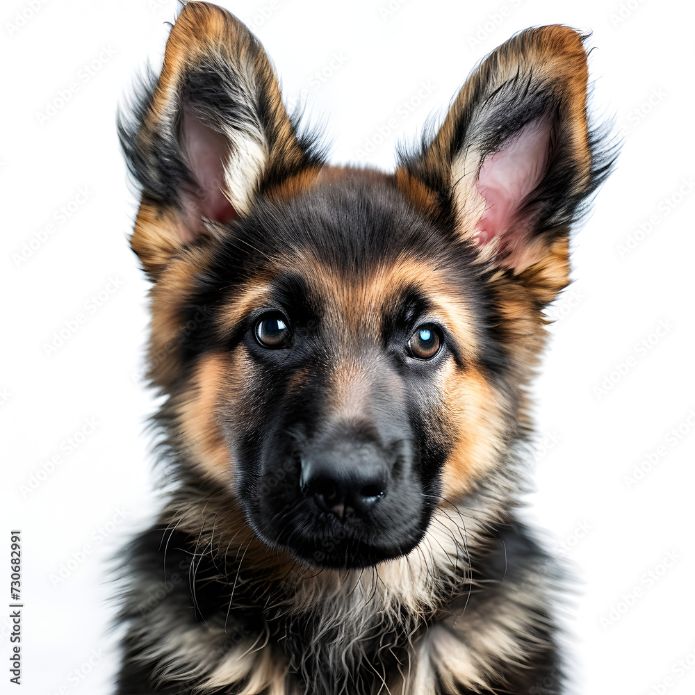 Portrait of a German Shepard puppy Portrait of a German Shepard puppy