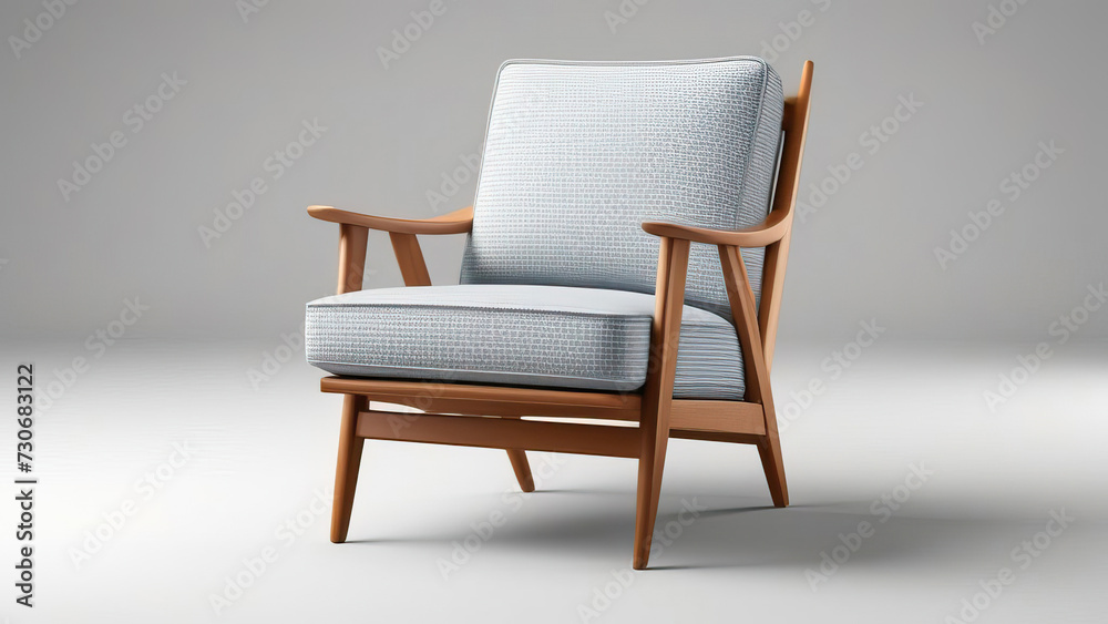 Contemporary Armchair: Isolated on White Background Contemporary Armchair: Isolated on White Background