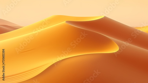 Desert background, desert landscape photography with golden sand dunes © ma