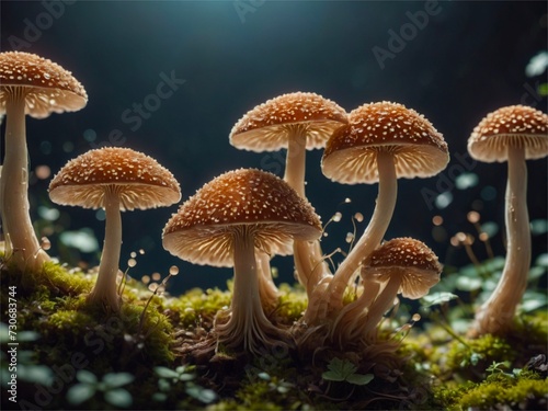 Mushroom spores 