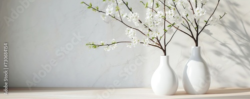 vase with flowers photo