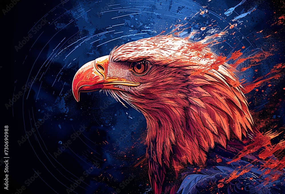 Eagle Eyes A stunning illustration of an eagle with a piercing gaze Eagle Eyes A stunning illustration of an eagle with a piercing gaze