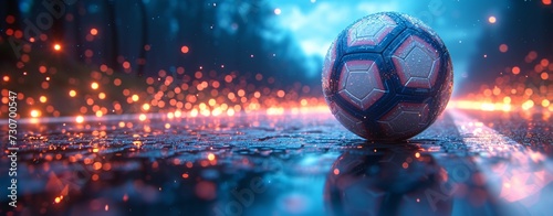 Soccer Ball in the Rain: A Catchy Image for Adobe Stock Generative AI