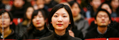 Young asian woman student portrait