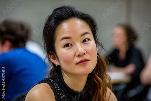 Young asian woman student portrait