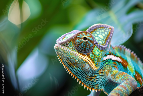 Close-up of a chameleon. © YULIYA