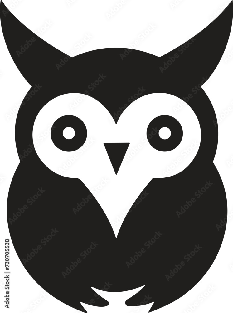 Owl logo or badge in bookstore concept in Vintage or retro style isolated on background