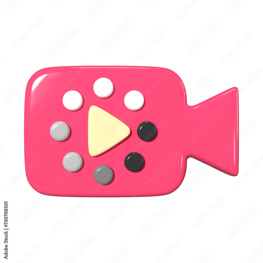 Video Buffering 3D Illustration Icon Video Buffering 3D Illustration Icon