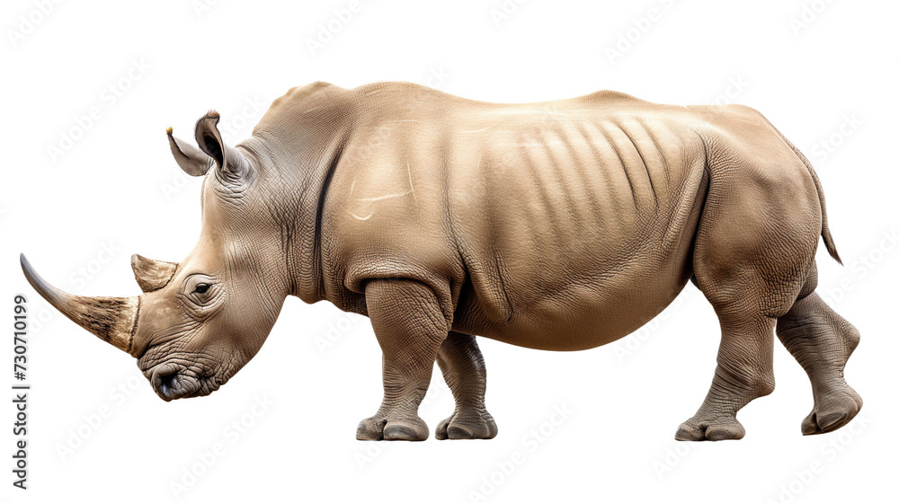 rhino isolated on white