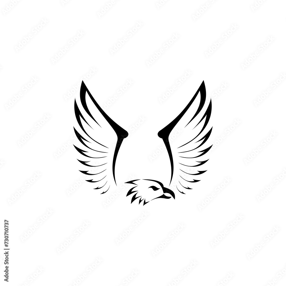Eagle icon isolated on transparent background Eagle icon isolated on transparent background
