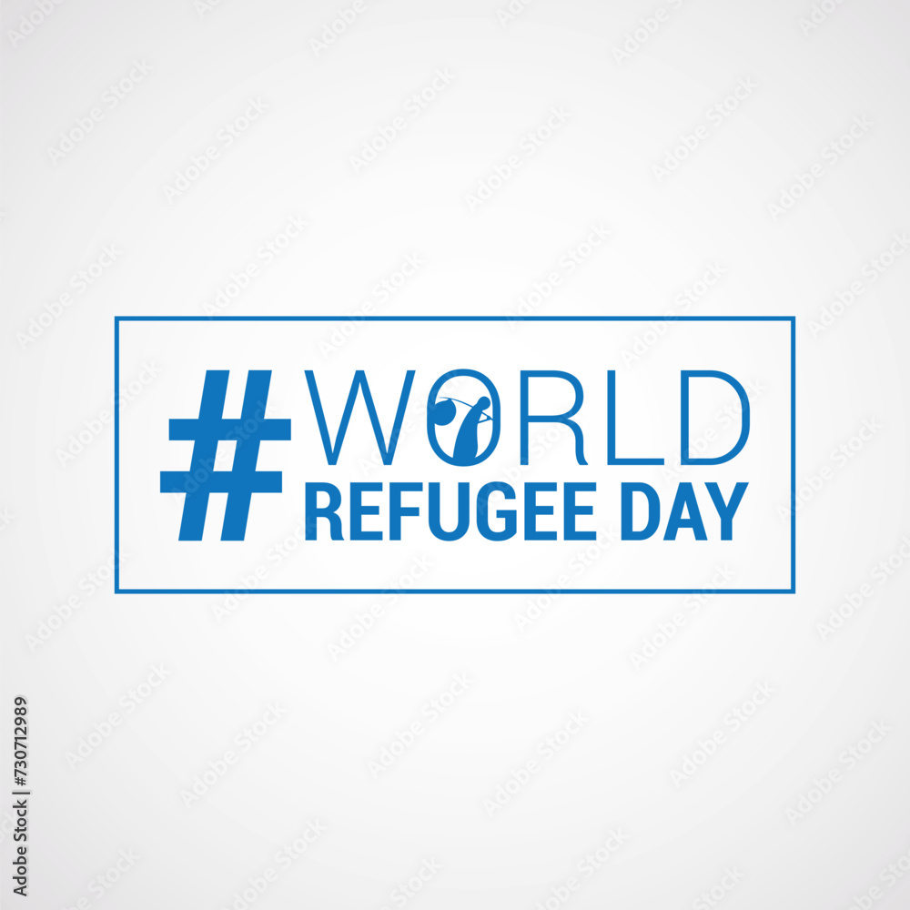 World Refugee Day Vector Illustration. Suitable for Greeting Card ...