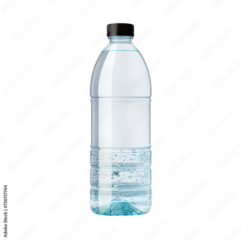 Fototapeta premium Water bottle isolated on transparent background
