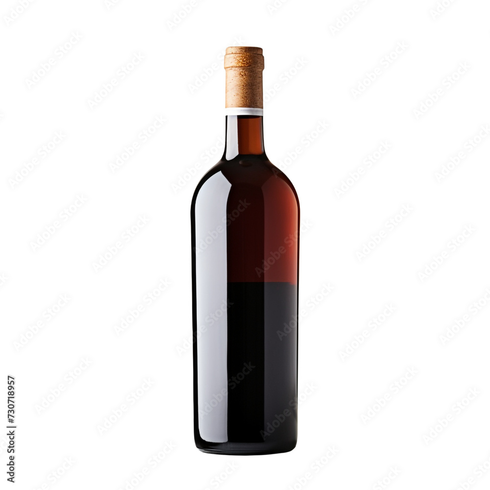 Wine bottle isolated on transparent background Wine bottle isolated on transparent background