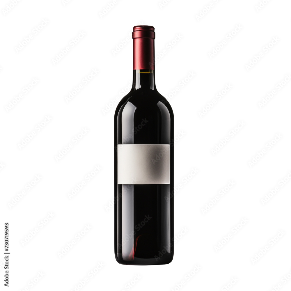 Wine bottle isolated on transparent background Wine bottle isolated on transparent background