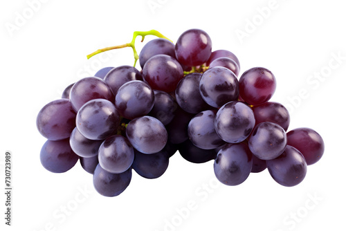 Fresh Bunch of Grapes Isolated on Transparent Background - High-Quality PNG Image