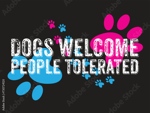 dogs welcome people tolerated