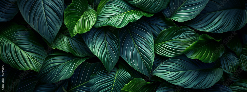 Tropical leaves background. Green leaf banner and floral jungle pattern concept. abstract green leaf texture. Tropical leaves background. Green leaf banner and floral jungle pattern concept. abstract green leaf texture.