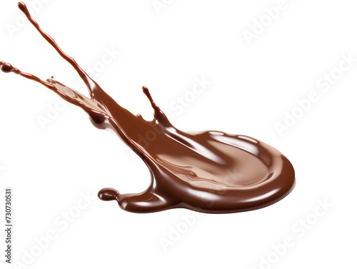 Decadent Chocolate Drizzle - Transparent Background PNG