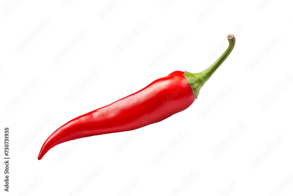 Spicy Red Chili Pepper Isolated on Transparent Background - High-Resolution PNG