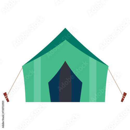vector camping tent illustration © Murzani