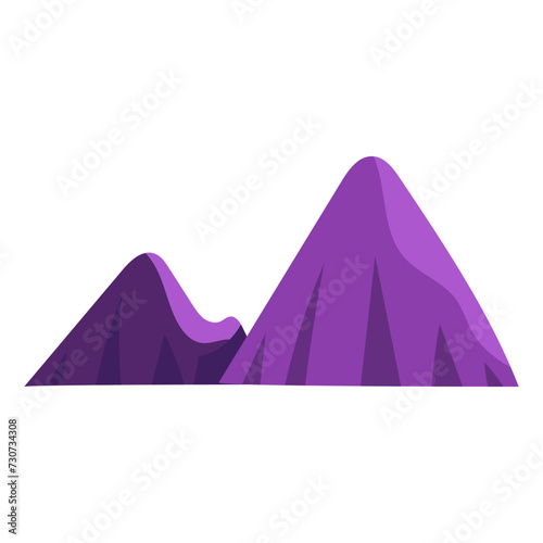 vector mountain object illustration