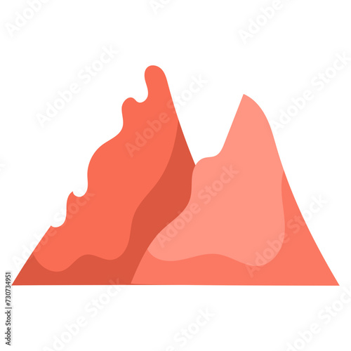 vector mountain object illustration