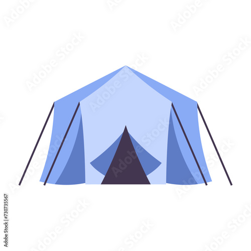 vector camping tent object illustration