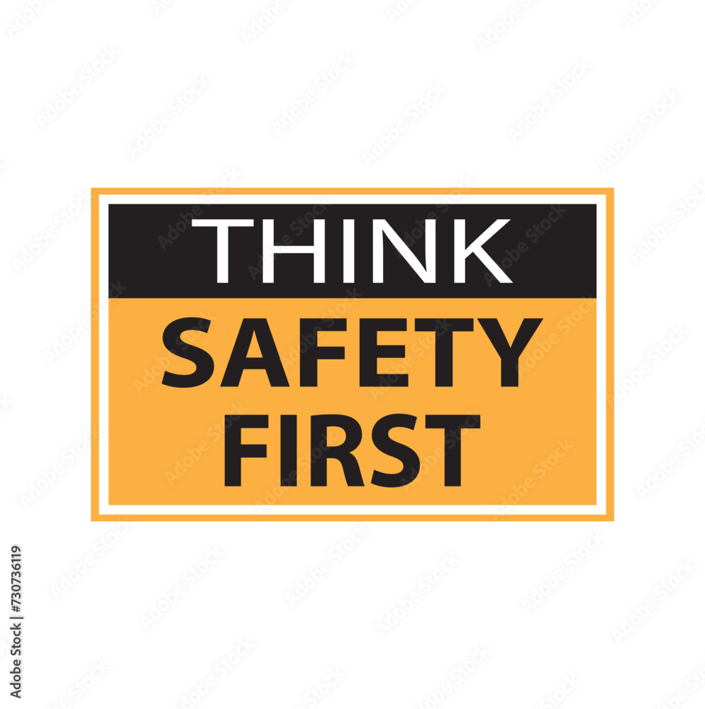 Safety symbols and first signs, work safety, caution work hazards, danger surveillance, zero accident, vector icon illustration Safety symbols and first signs, work safety, caution work hazards, danger surveillance, zero accident, vector icon illustration
