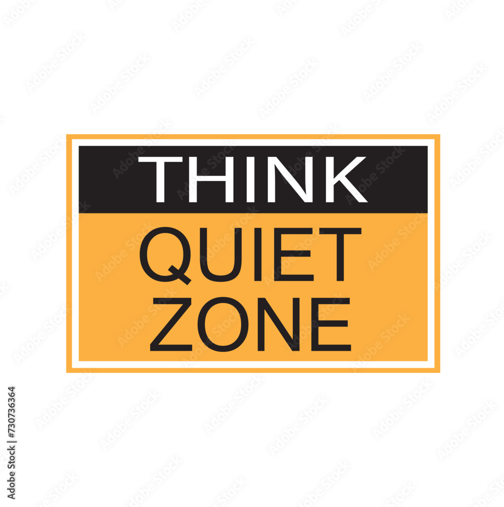 quiet zone sign. vector icon quiet zone sign. vector icon