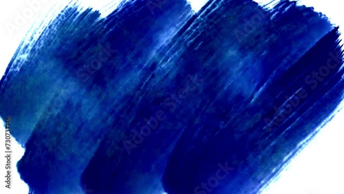 手描きの水彩のブラシストローク、滲み、擦れ