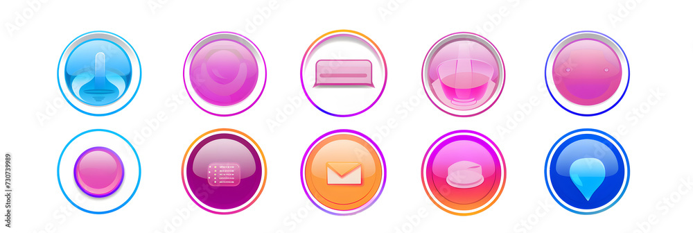 live stream, new story badge vector set live stream, new story badge vector set