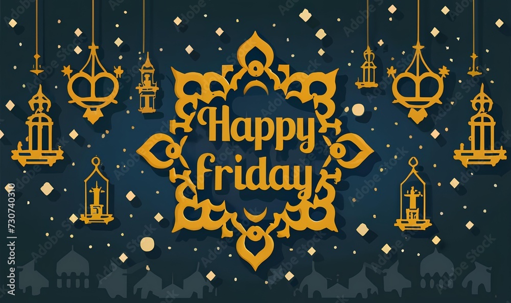 Happy Friday Islamic Background