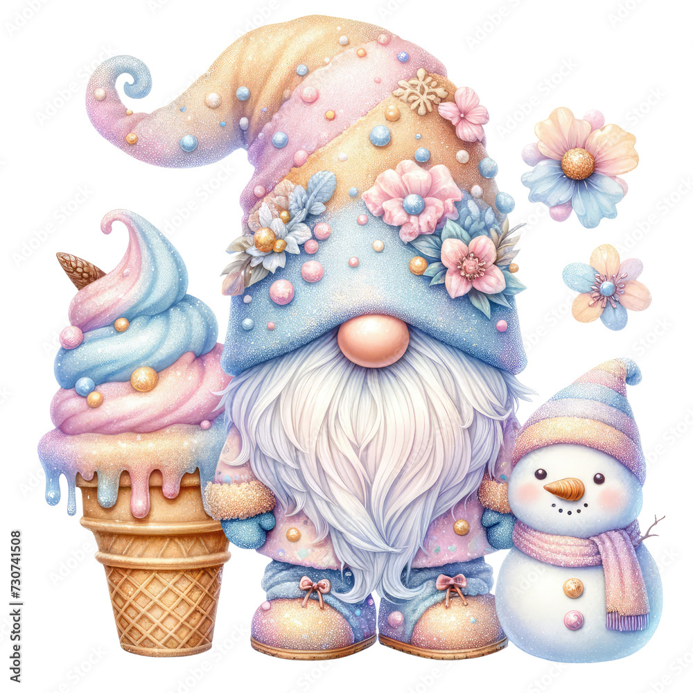 Cute Ice Cream Gnome Clipart | Whimsical Summer Illustration
Festive Gnome Clipart with Ice Cream Cone | Fun Cartoon Character
Sweet Ice Cream Gnome Cartoon Clipart | Summer Dessert Illustration