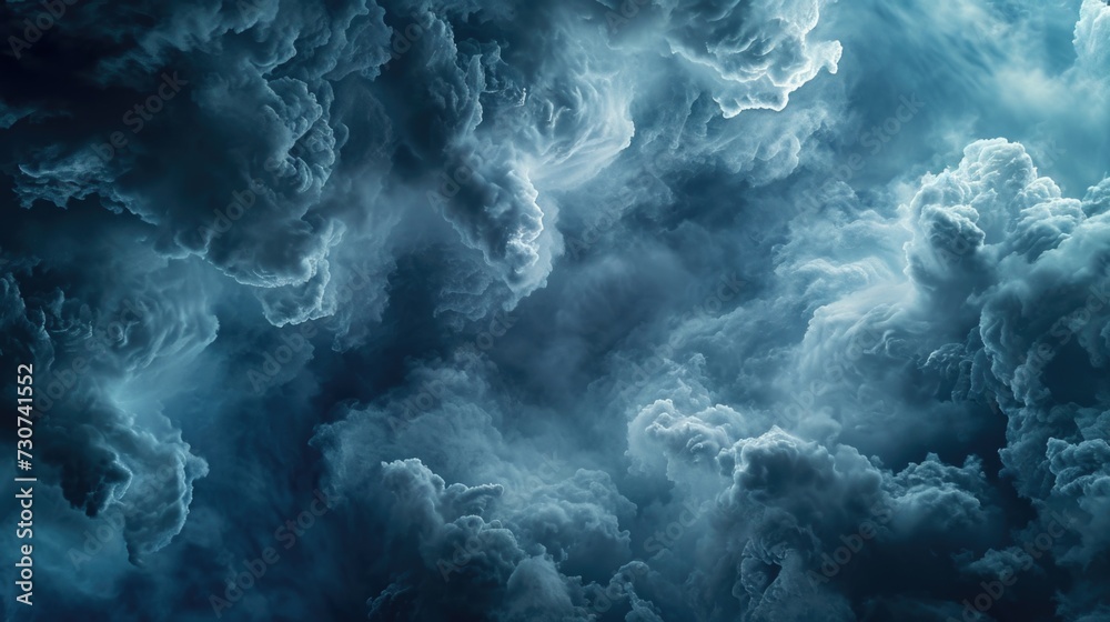 Obraz premium Formations of storm clouds, stormy weather dark background