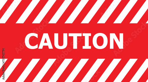 Caution and danger tapes. Warning tape. Black, red and yellow striped. Vector illustration
