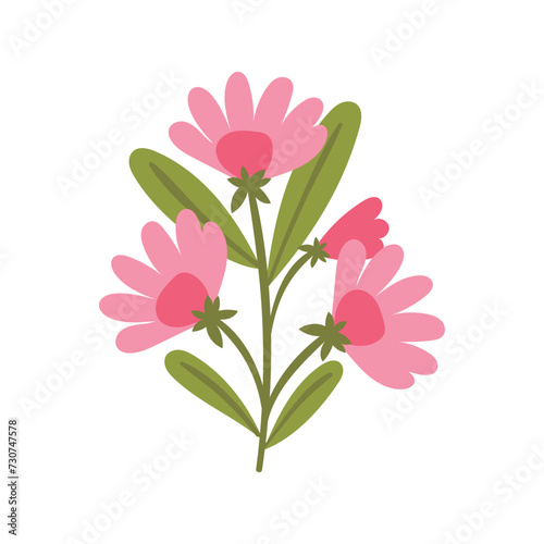 vector flower object illustration