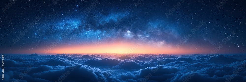 Beautiful Night Sky Many Stars Milky, Background Banner HD