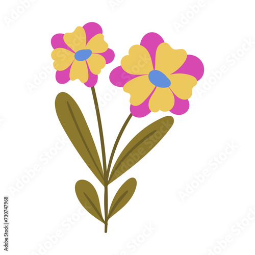 vector flower object illustration