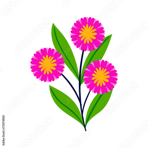 vector flower object illustration