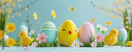 Colorful Easter  background