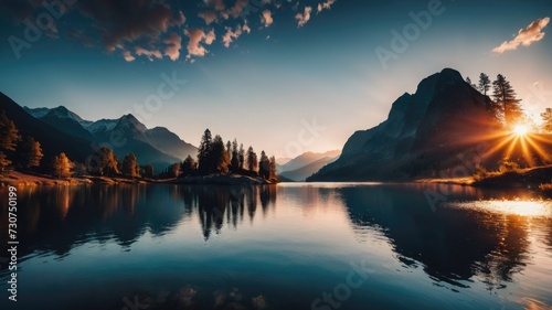 Sunrise in the mountains  Sunrise over the lake  sunset wallpaper  sunset background  The sun is rising and so are the mountains 