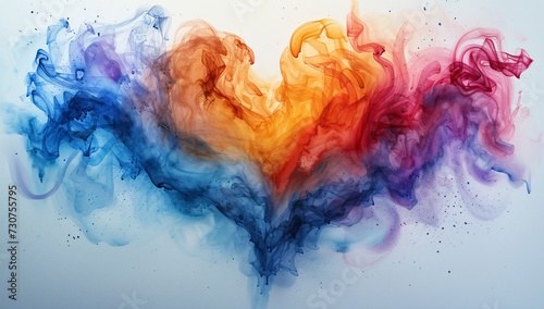 Colorful Heart Art: A Blend of Love and Creativity Generative AI