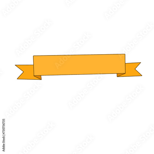 Orange ribbon elements