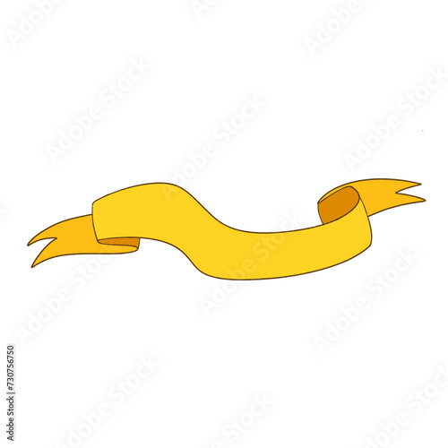 Orange ribbon elements