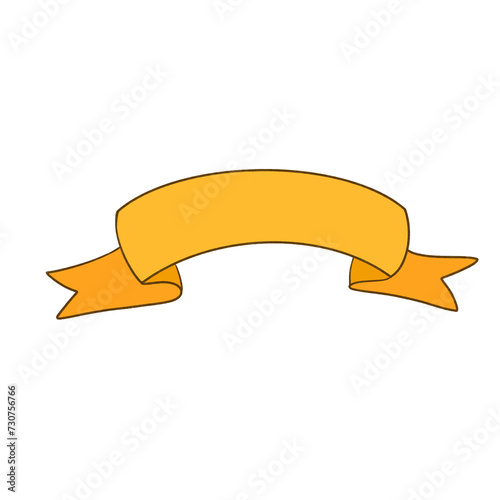 Orange ribbon elements