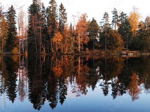 Autumn Landscape in Finland 