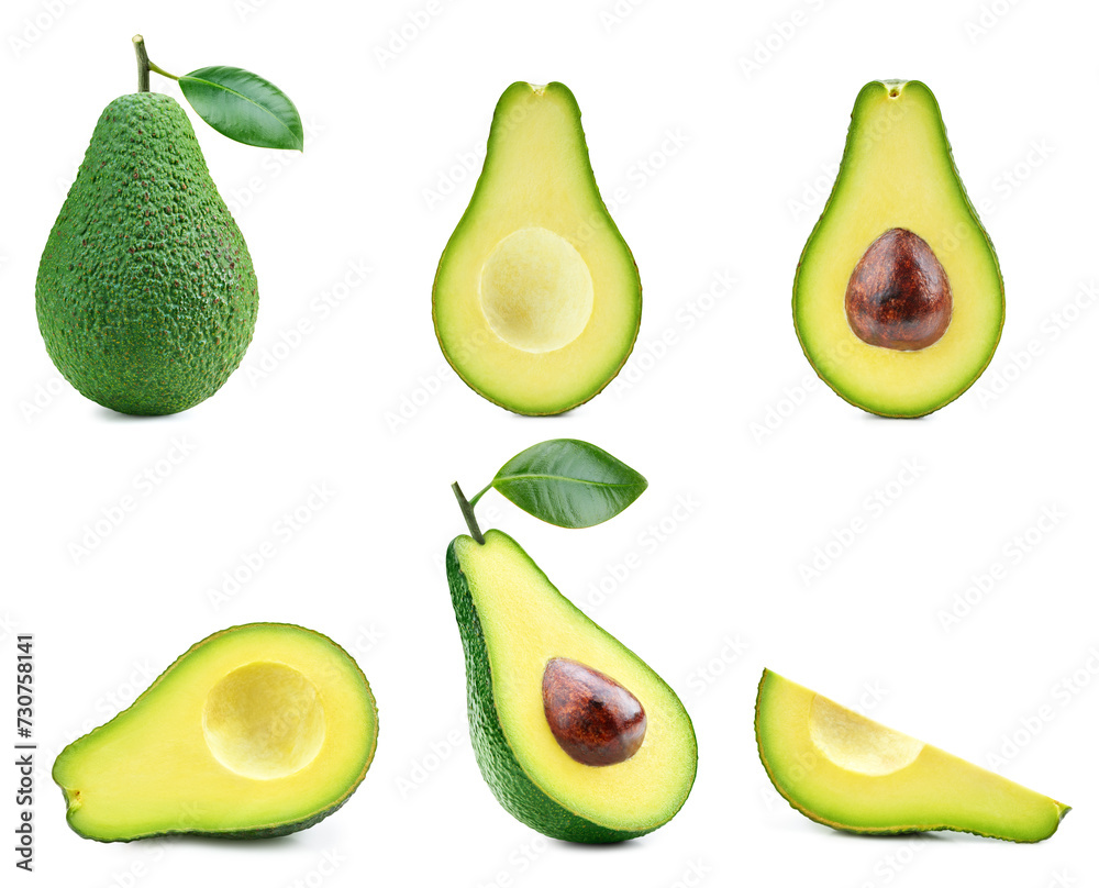 Fresh organic avocado isolated Fresh organic avocado isolated