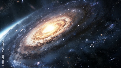 hyperrealistic image of our galaxy