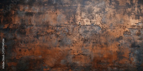 A picture of a rusted metal wall with a white fire hydrant. This image can be used to depict urban decay or as a background for industrial-themed designs