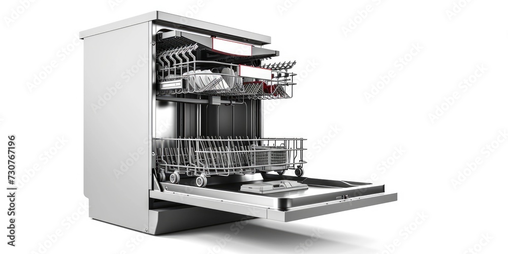A fully loaded dishwasher filled with a variety of dishes. Ideal for showcasing kitchen organization and cleanliness. A fully loaded dishwasher filled with a variety of dishes. Ideal for showcasing kitchen organization and cleanliness.